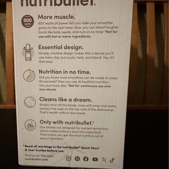 NEW Nutribullet PRO Supercharged Nutrient Extractor Blender (900W) - Picture 3 of 9